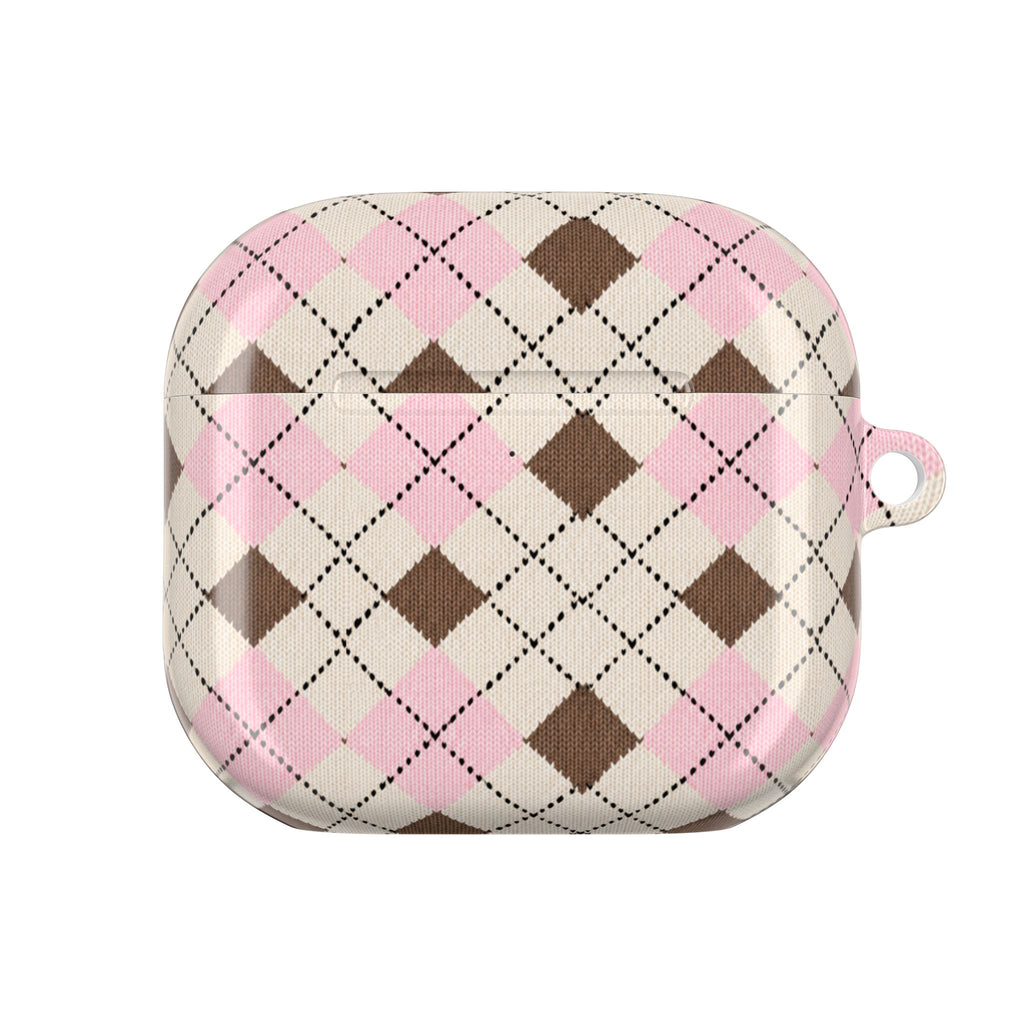 BLUSHWOOD ARGYLE AIRPOD CASE