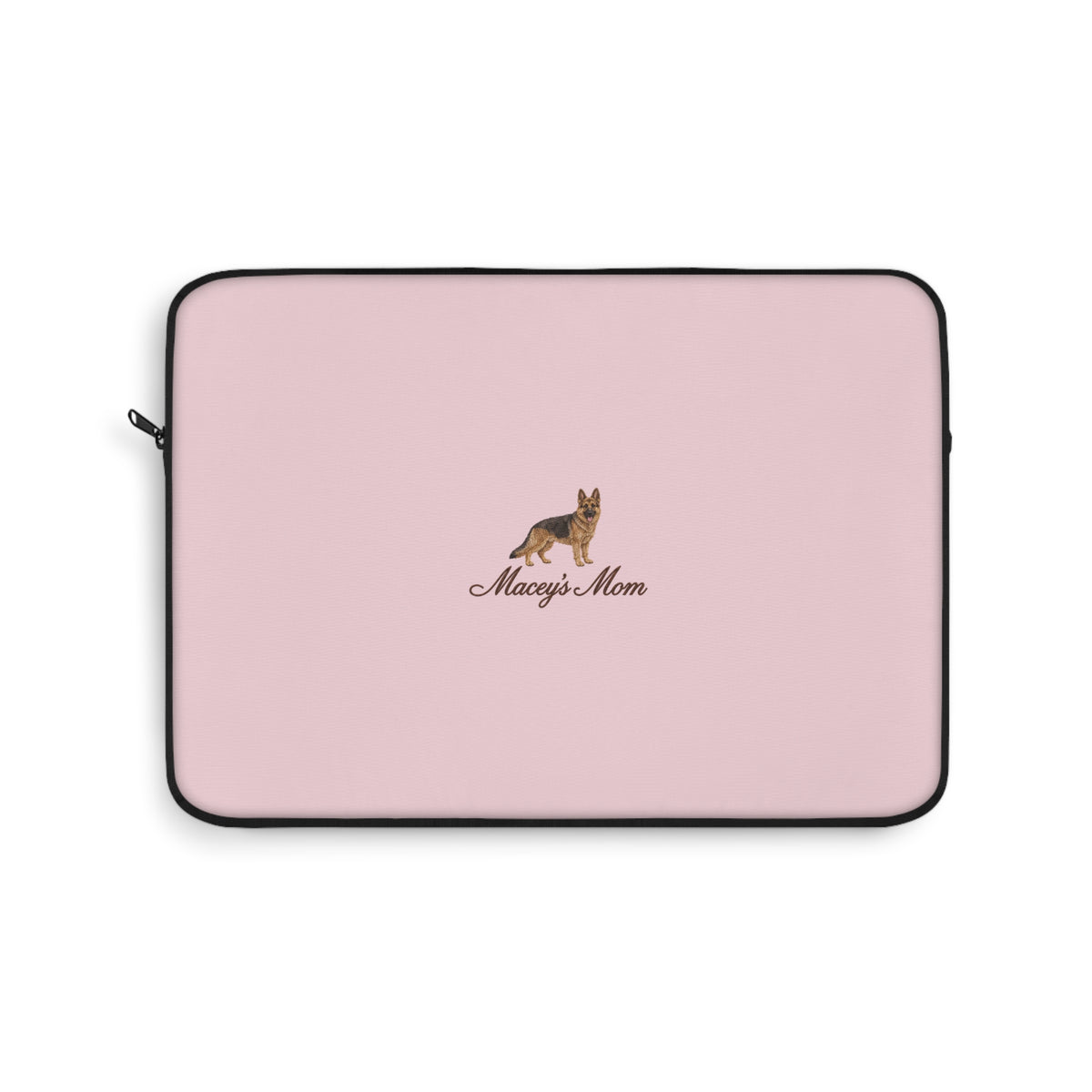 PERSONALIZED BABY PINK GERMAN SHEPHERD DOG MOM CUSTOM NAME KINDLE IPAD & LAPTOP SLEEVE