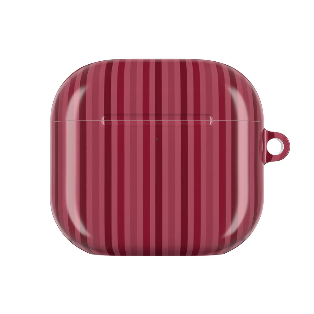 CHERRY BLUSH STRIPES AIRPOD CASE