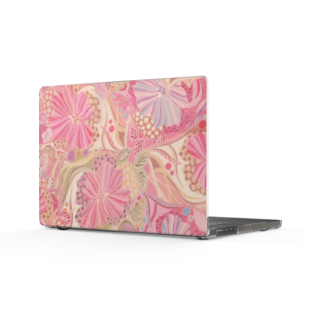 ROSEY REVERIE PINK FLORAL WHIMSY MACBOOK COVERS