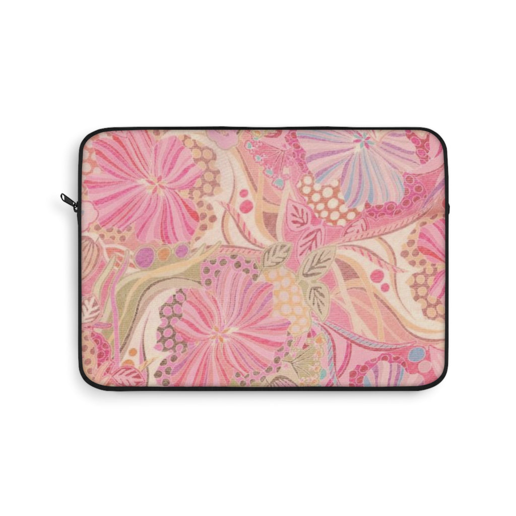 ROSEY REVERIE PINK FLORAL WHIMSY KINDLE IPAD & LAPTOP SLEEVE