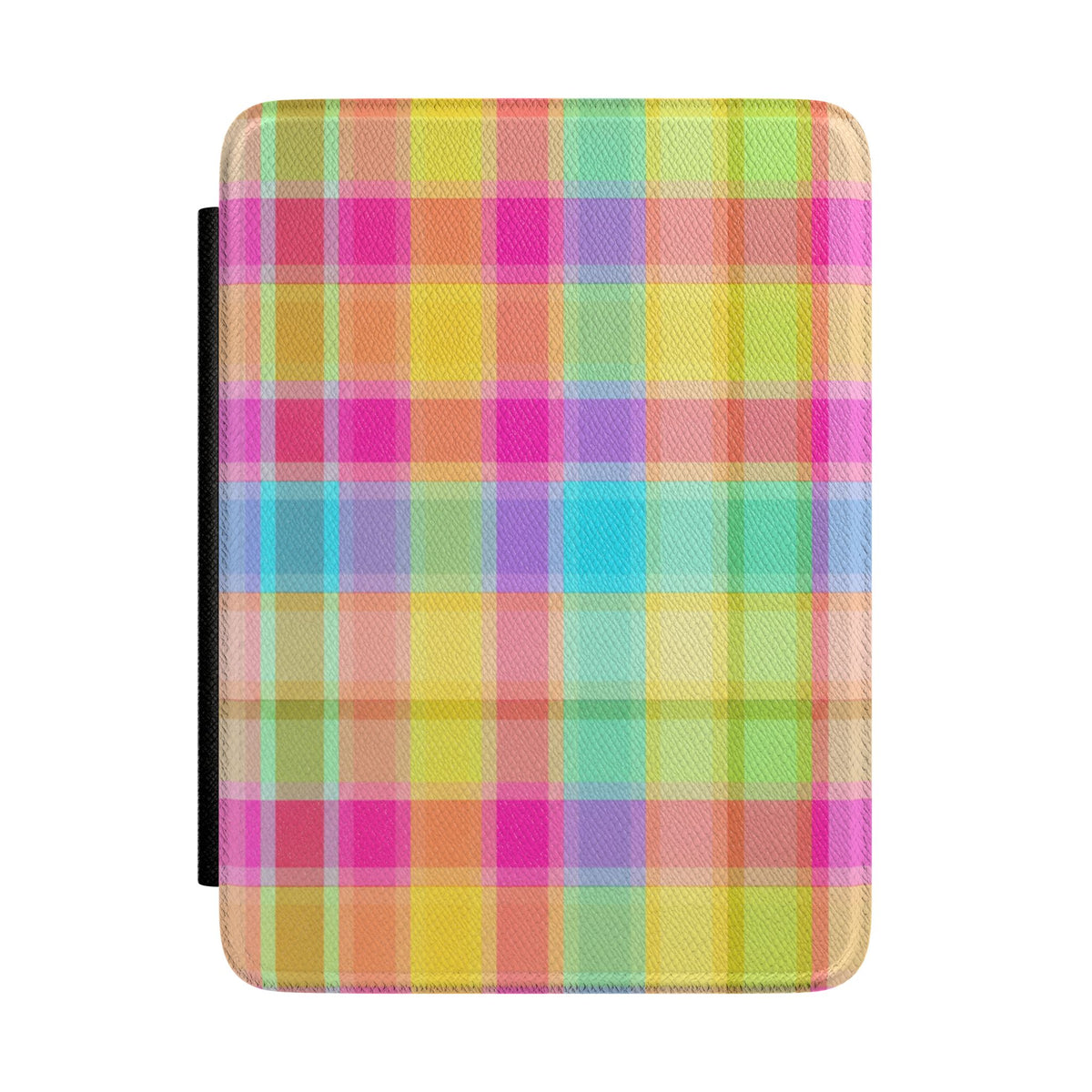 SWEET TART RAINBOW PLAID KINDLE CASE HARDCOVER