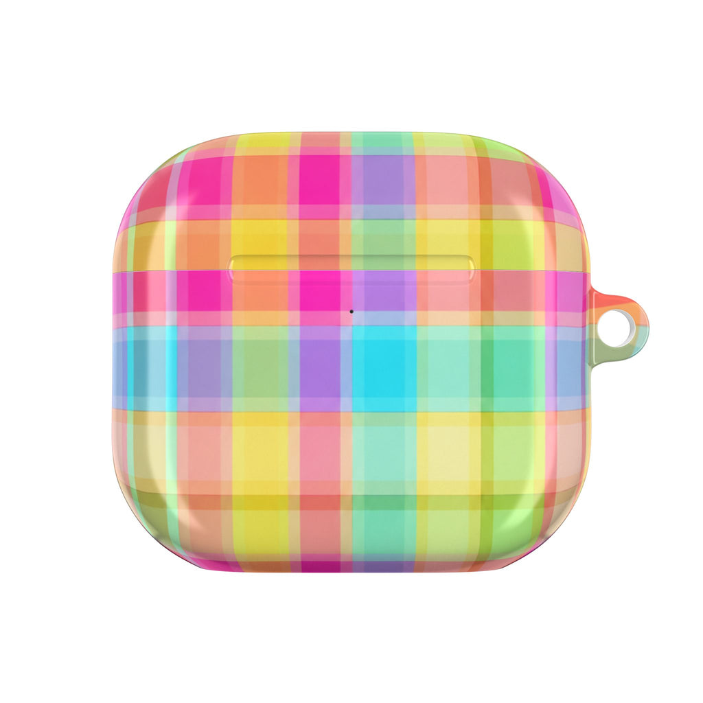SWEET TART RAINBOW PLAID AIRPOD CASE