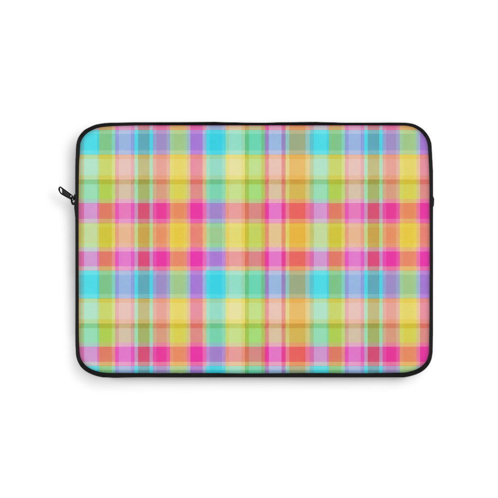 SWEET TART RAINBOW PLAID KINDLE IPAD & LAPTOP SLEEVE
