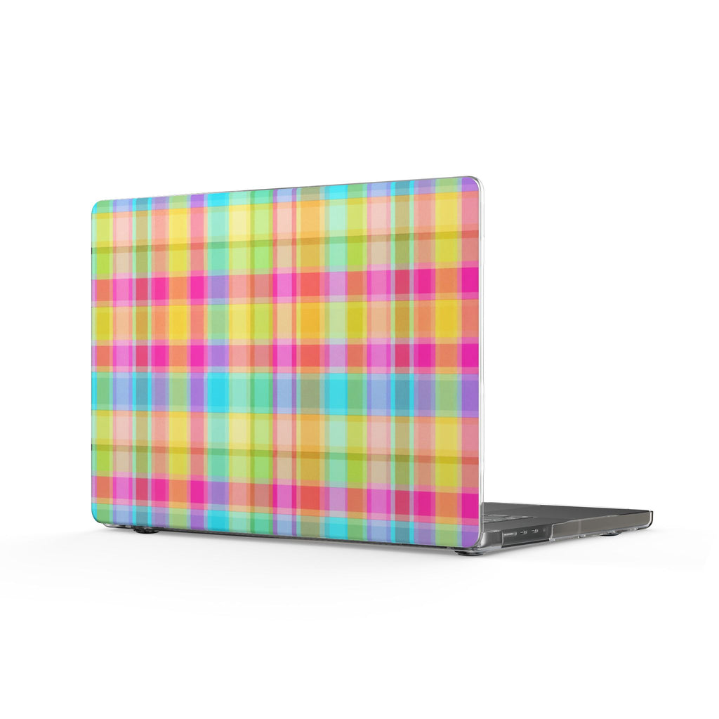 SWEET TART RAINBOW PLAID MACBOOK COVERS