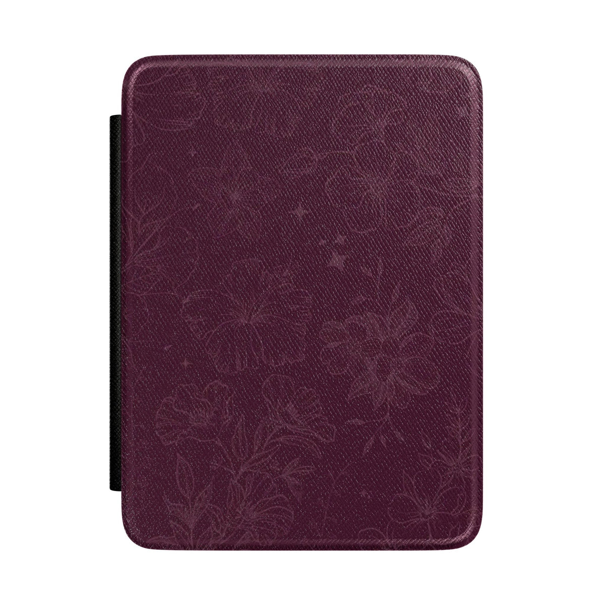 BURGUNDY AMOUR FLORAL KINDLE CASE HARDCOVER
