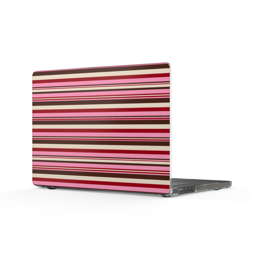 CHERRY TRUFFLE STRIPES MACBOOK COVERS