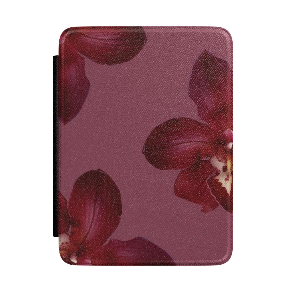 BURGUNDY LILY KINDLE CASE HARDCOVER