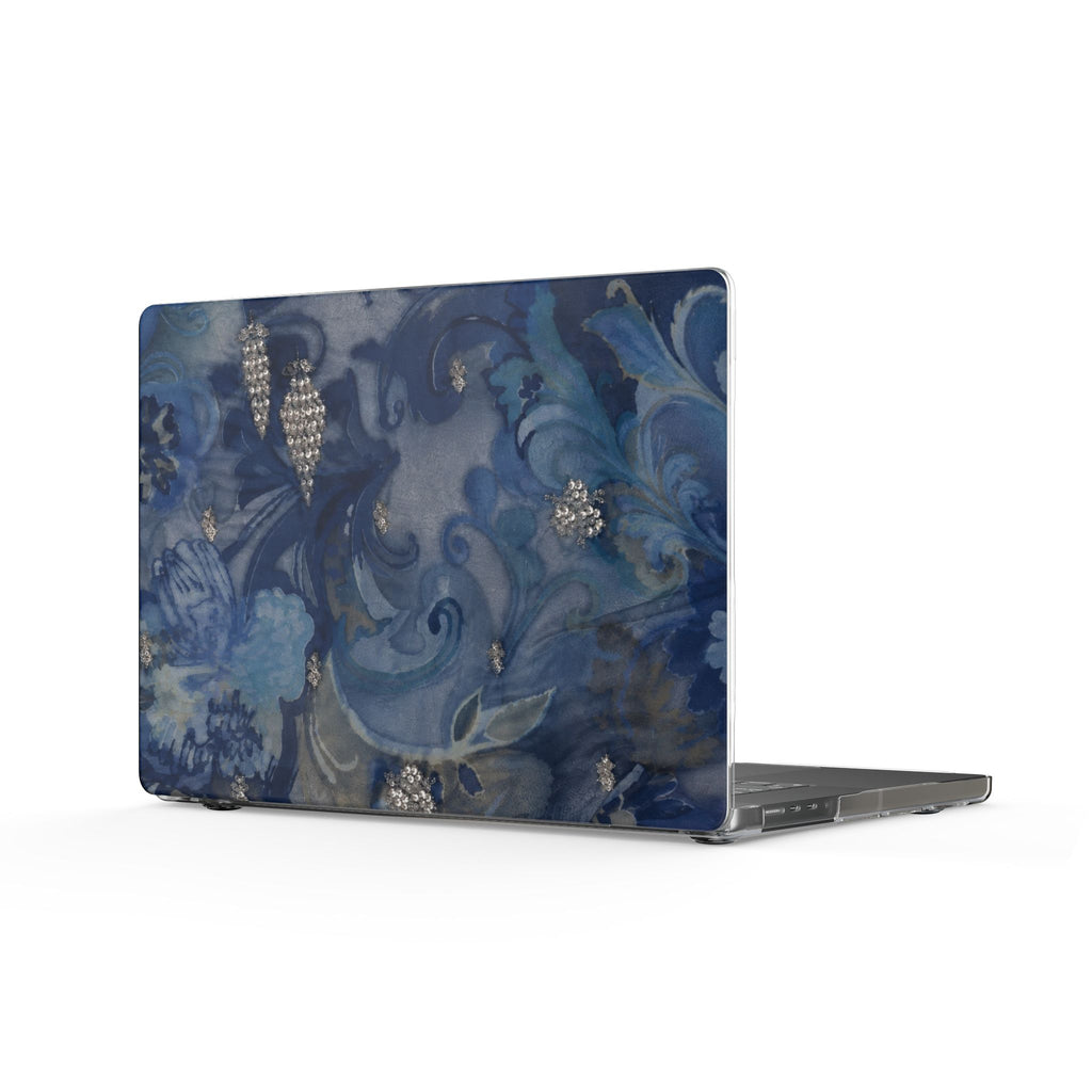 NAVY BLUE PRISM BLOOM MACBOOK COVERS