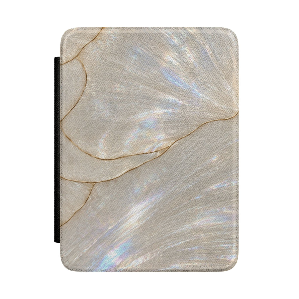 LIGHT IVORY OPAL SHELL KINDLE CASE HARDCOVER