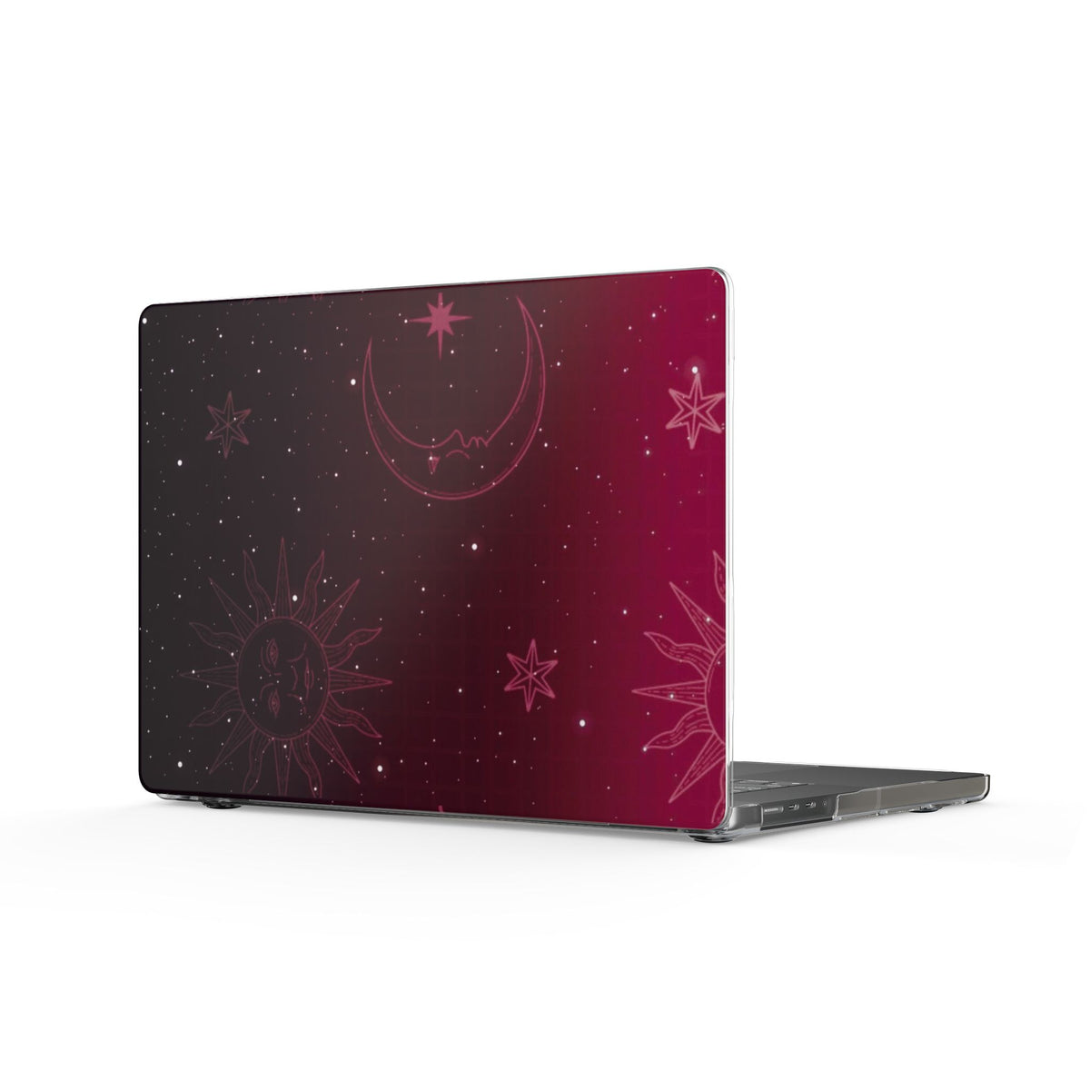 BURGUNDY GRADIENT GALAXY MACBOOK COVERS