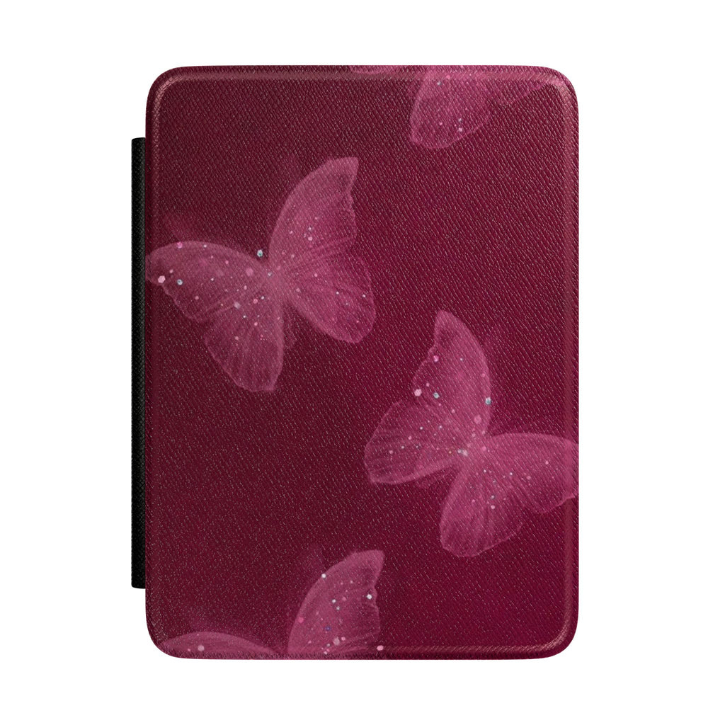 BURGUNDY FAIRY BUTTERFLIES KINDLE CASE HARDCOVER