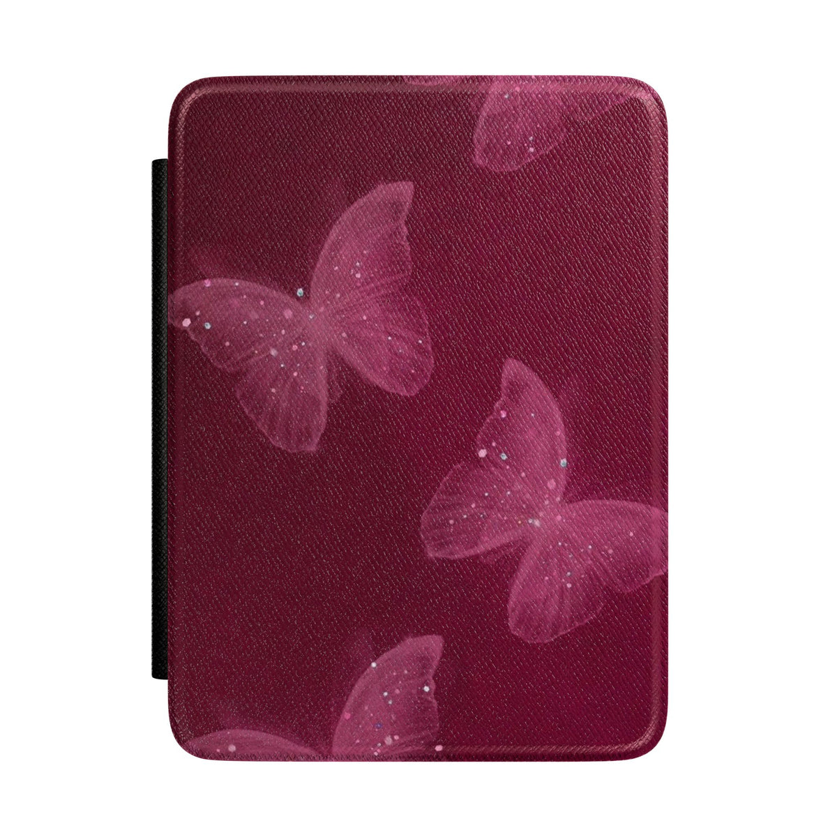 BURGUNDY FAIRY BUTTERFLIES KINDLE CASE HARDCOVER