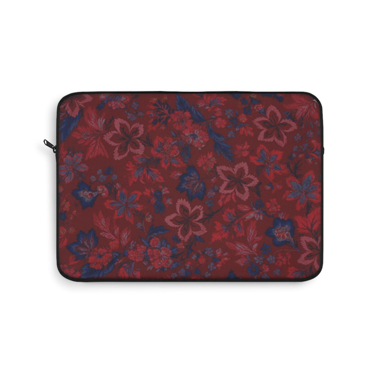 BURGUNDY BLUE FLORAL KINDLE IPAD & LAPTOP SLEEVE
