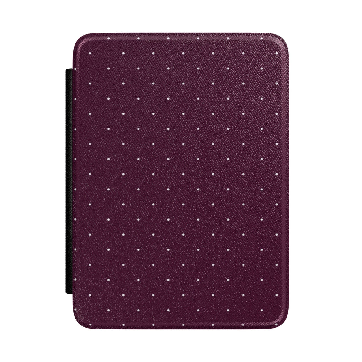 DARK CHERRY BURGUNDY MINI POLKA DOTS KINDLE CASE HARDCOVER