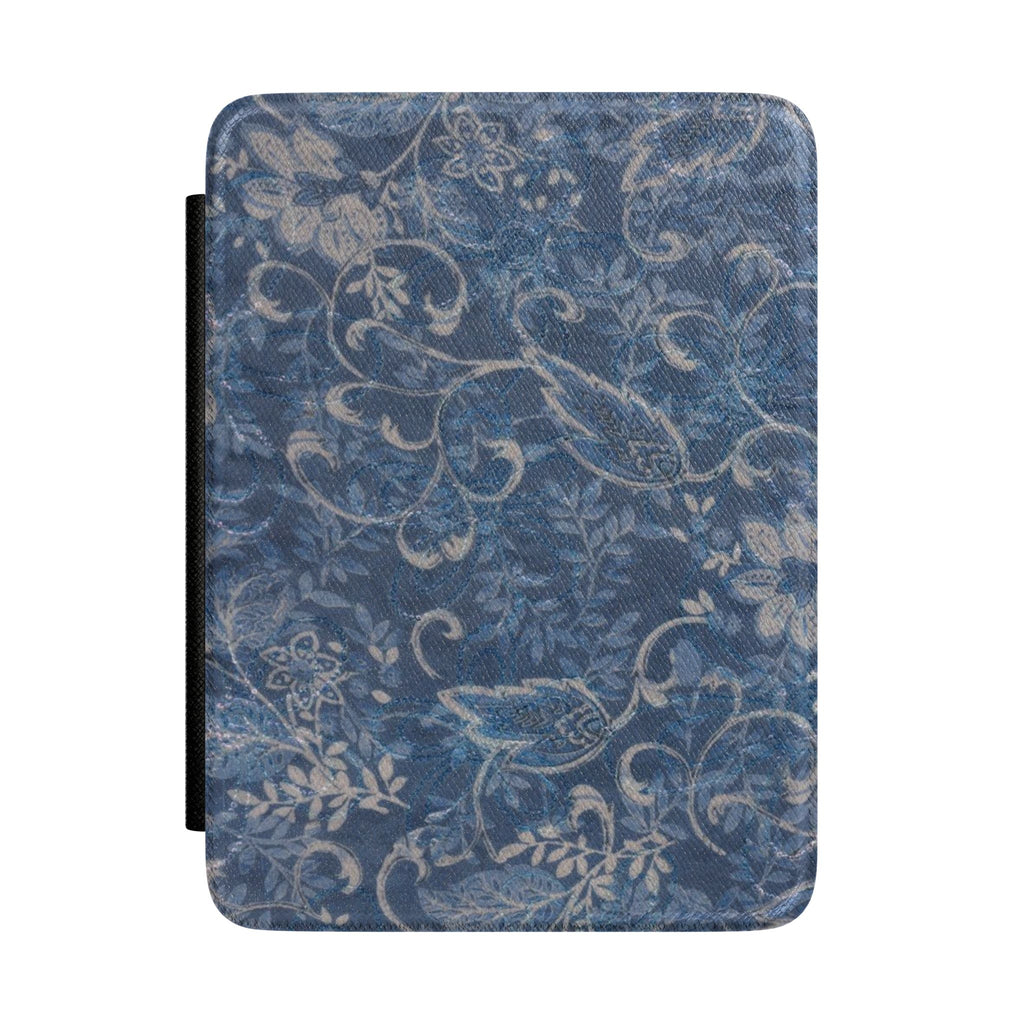 FRENCH BLUE FLORAL KINDLE CASE HARDCOVER