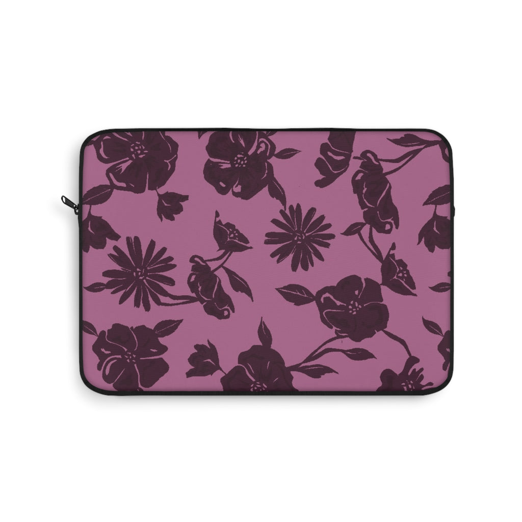 DARK CHERRY FLORAL KINDLE IPAD & LAPTOP SLEEVE