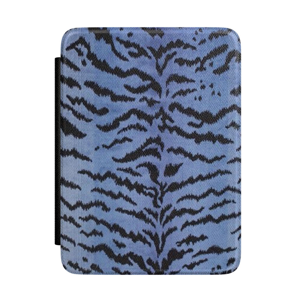GLACIER BLUE ZEBRA KINDLE CASE HARDCOVER