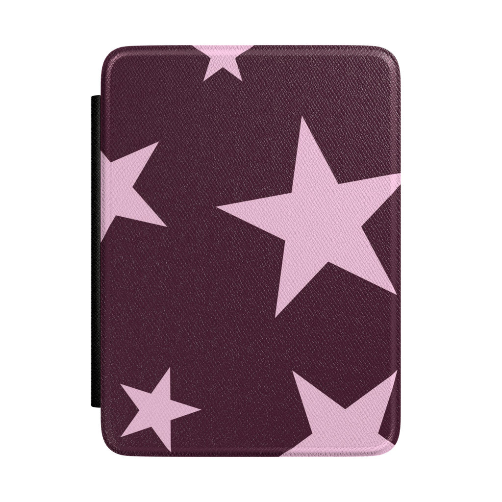 PLUM PINK STARS KINDLE CASE HARDCOVER