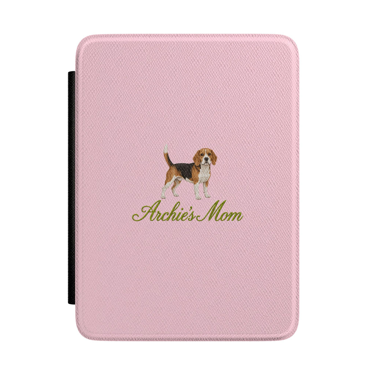 PERSONALIZED PINK BEAGLE DOG MOM CUSTOM NAME KINDLE CASE HARDCOVER
