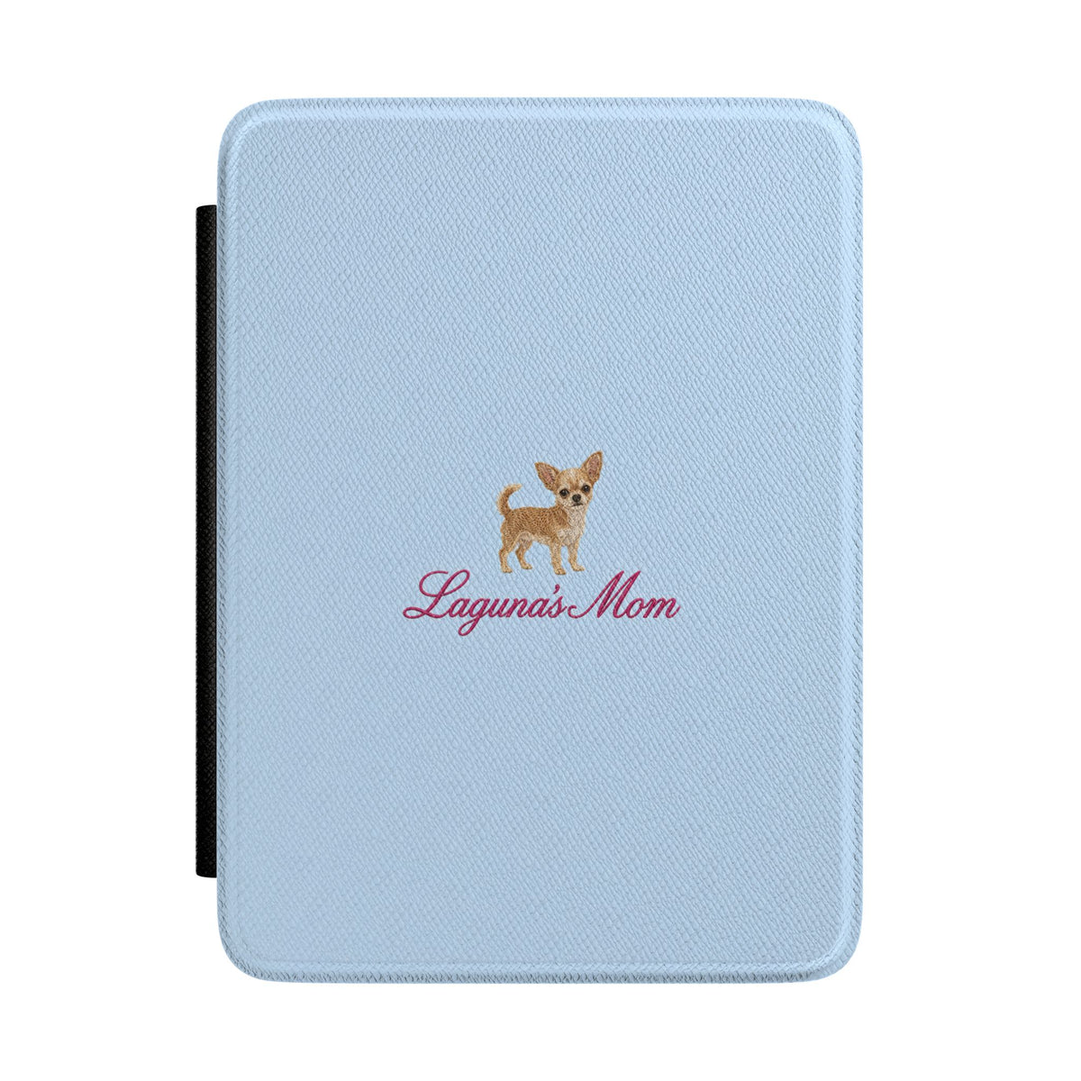 PERSONALIZED BABY BLUE CHIHUAHUA DOG MOM CUSTOM NAME KINDLE CASE HARDCOVER