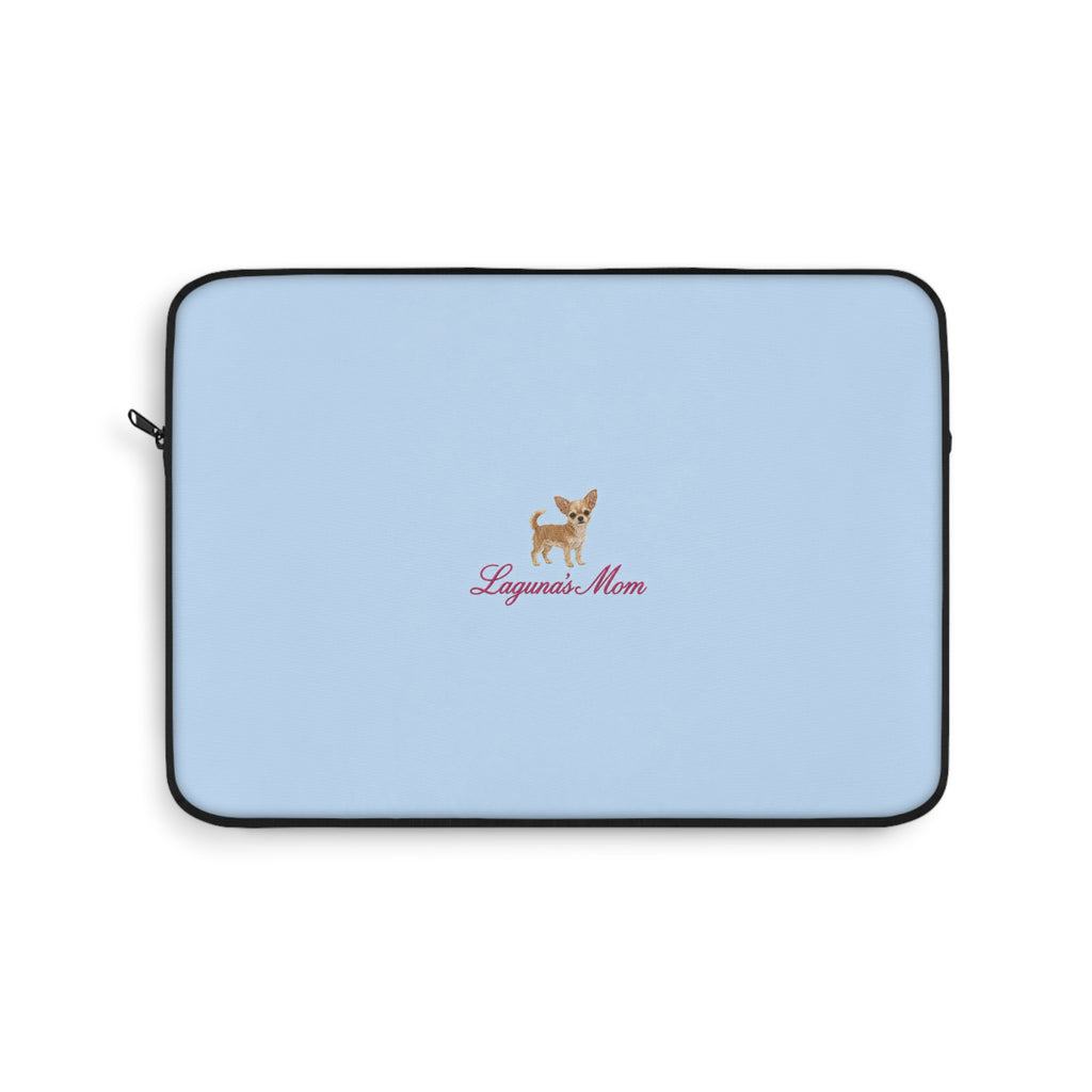 PERSONALIZED BABY BLUE CHIHUAHUA DOG MOM CUSTOM NAME KINDLE IPAD & LAPTOP SLEEVE