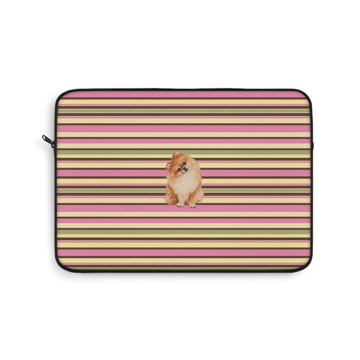 PICNIC STRIPES POMERANIAN DOG KINDLE IPAD & LAPTOP SLEEVE