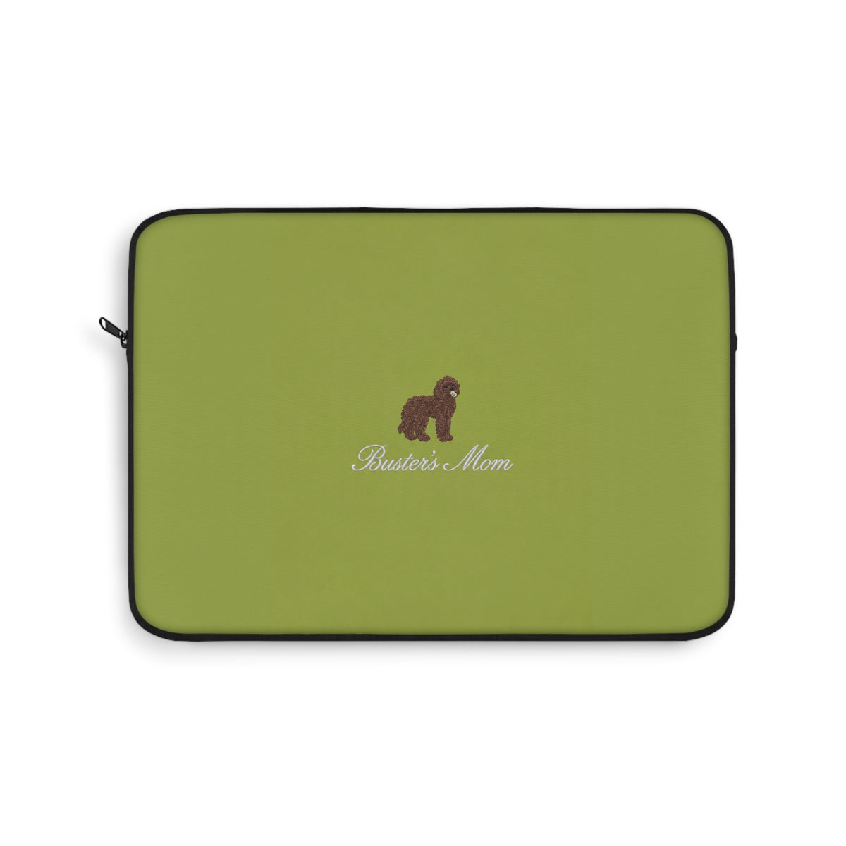 PERSONALIZED LIME GREEN DOG MOM KINDLE IPAD & LAPTOP SLEEVE