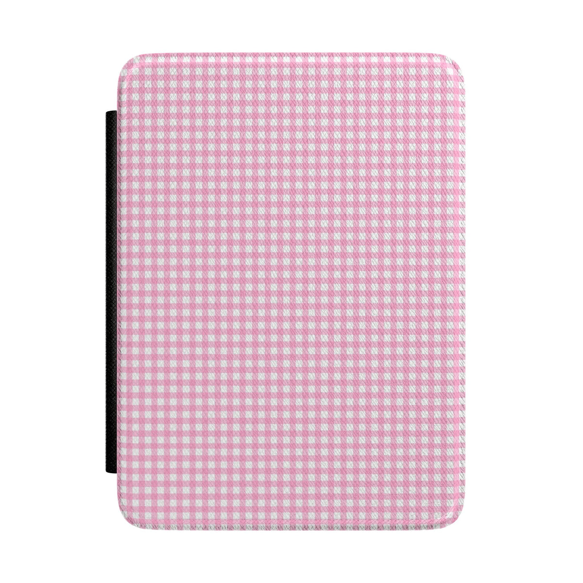 PINK GINGHAM PLAID KINDLE CASE HARDCOVER