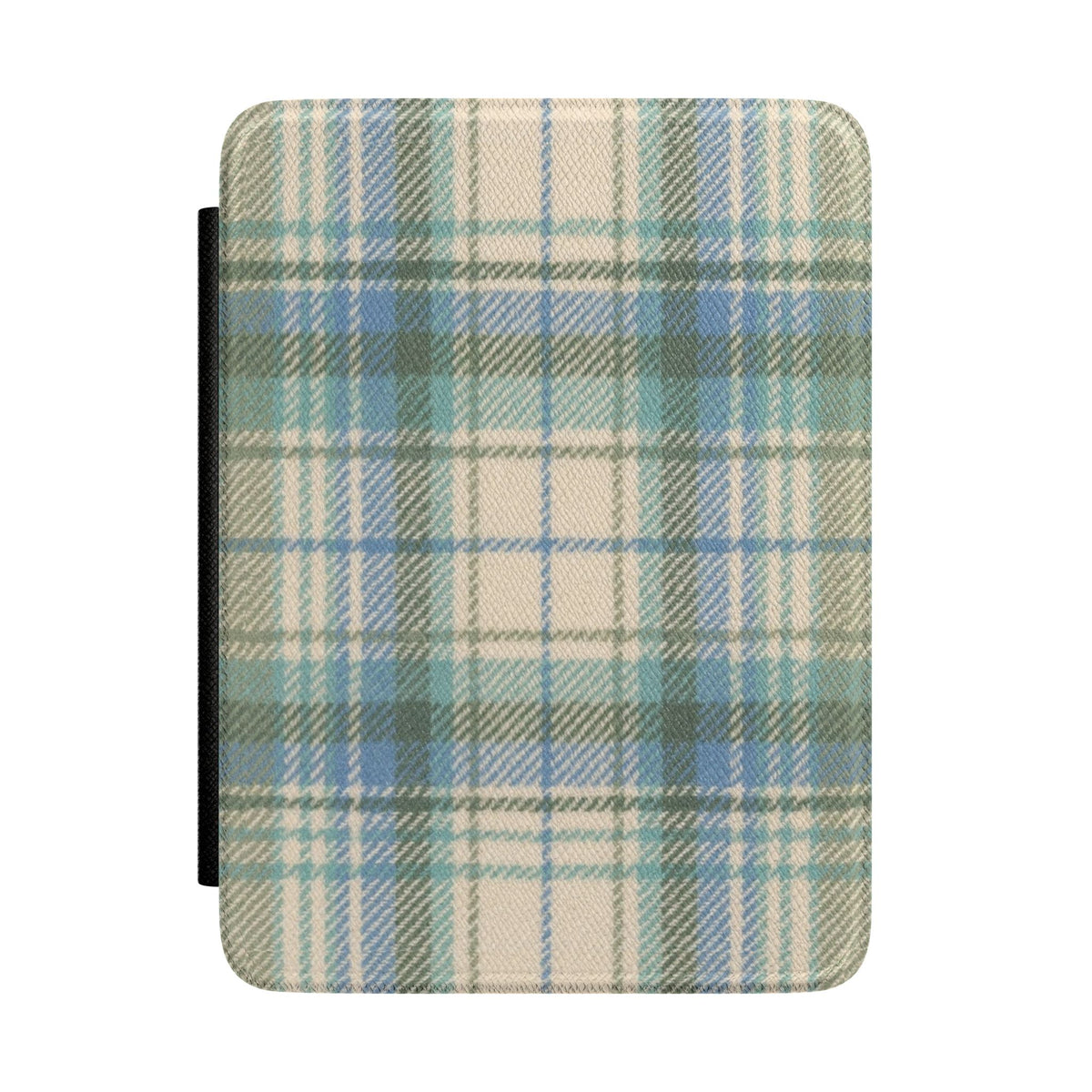 MINT GREEN TARTAN PLAID KINDLE CASE HARDCOVER