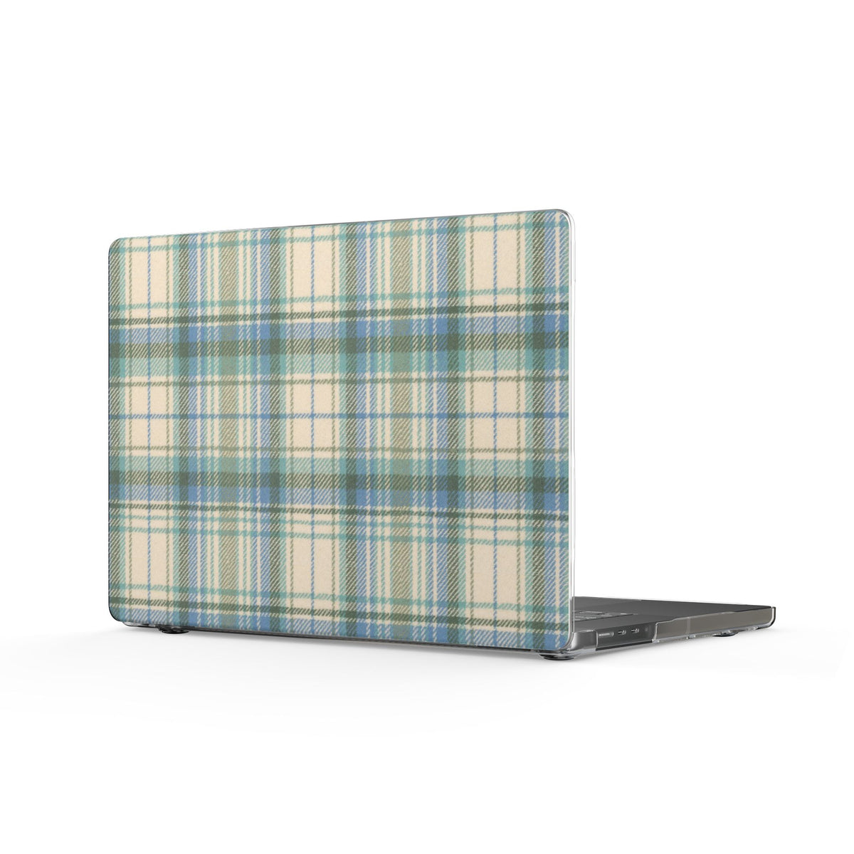 MINT GREEN TARTAN PLAID MACBOOK COVERS