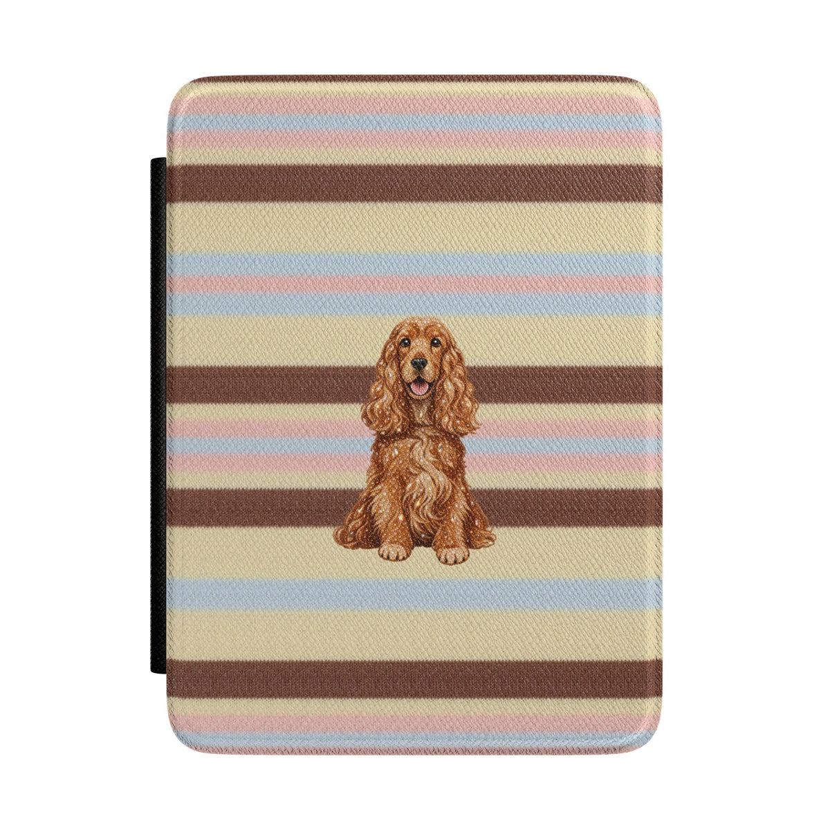 BUTTERSCOTCH STRIPES SPANIEL DOG KINDLE CASE HARDCOVER