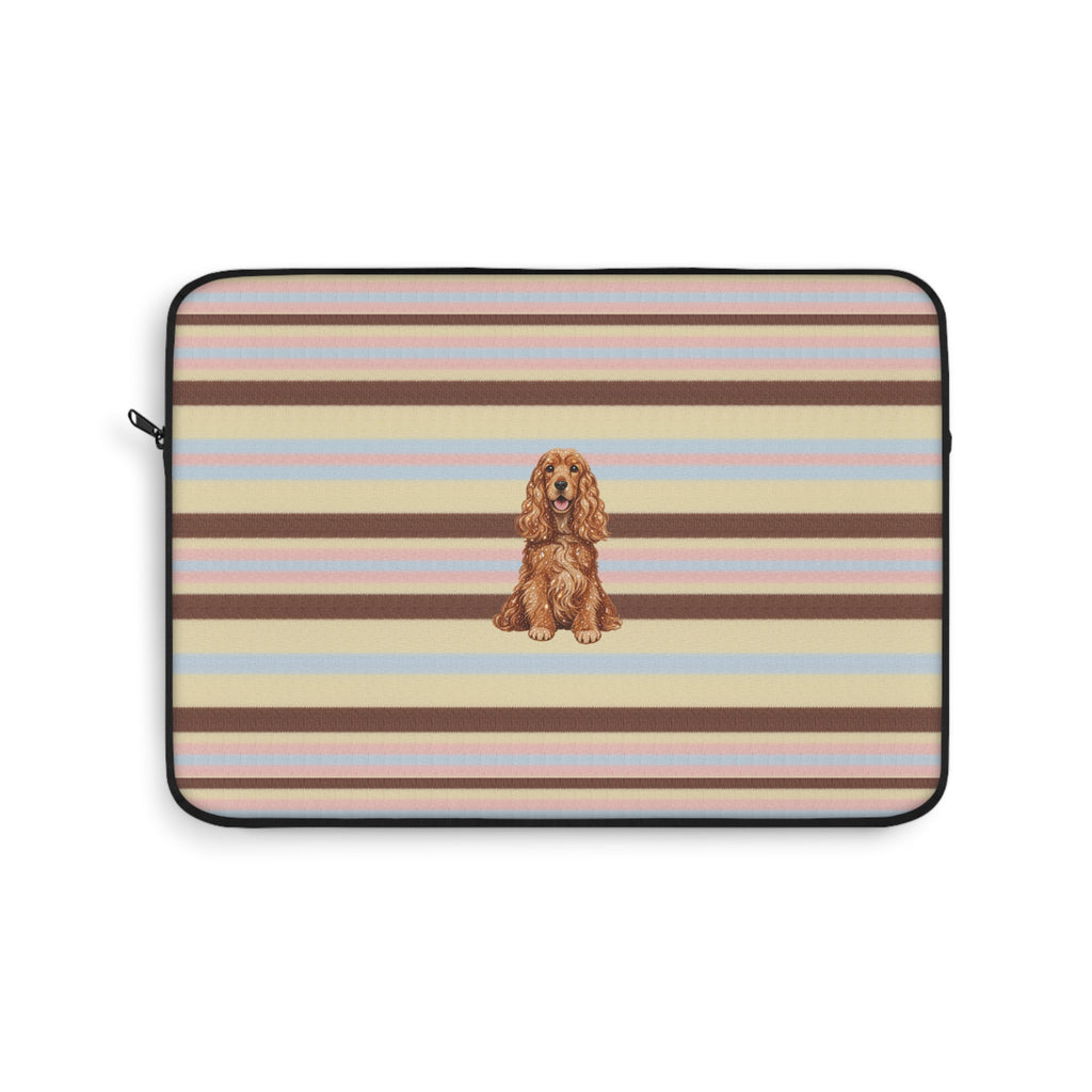 BUTTERSCOTCH STRIPES SPANIEL DOG KINDLE IPAD & LAPTOP SLEEVE