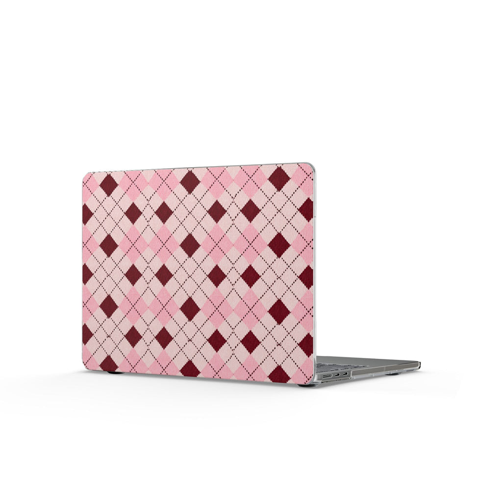 BURGUNDY ARGYLE MACBOOK COVERS