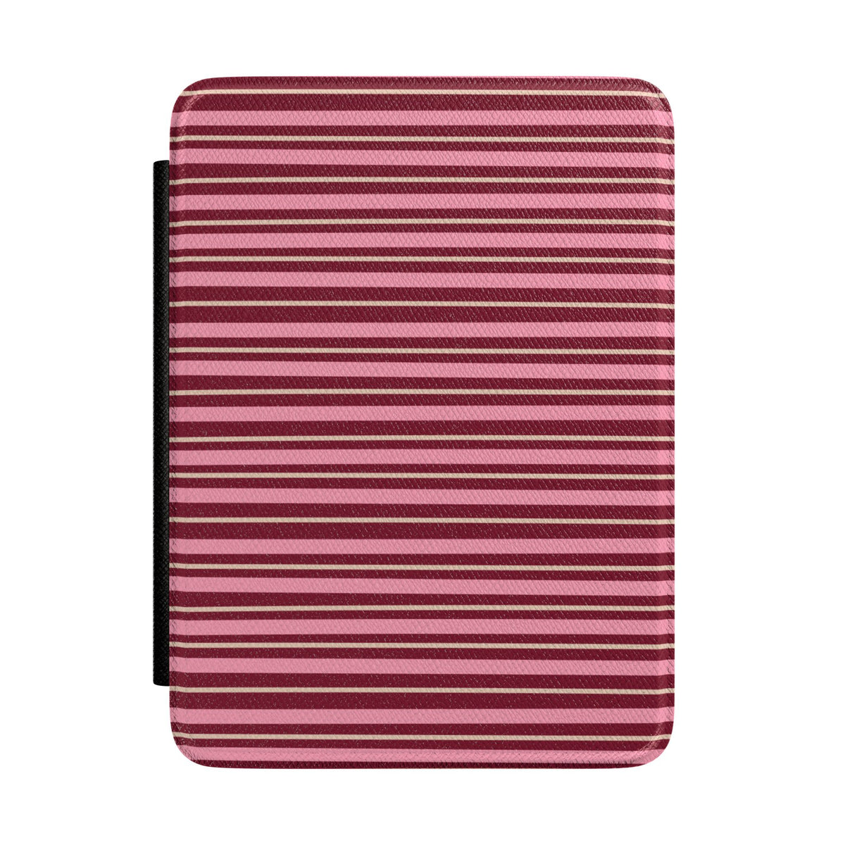 BURGUNDY STRIPES KINDLE CASE HARDCOVER