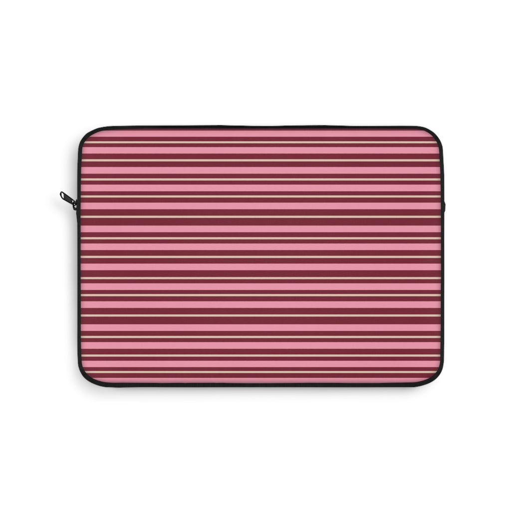 BURGUNDY STRIPES IPAD & LAPTOP SLEEVE