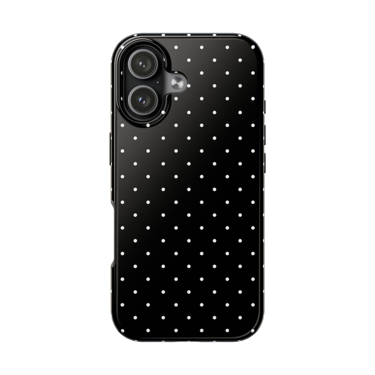 BLACK & WHITE MINI POLKA DOTS PHONE CASE
