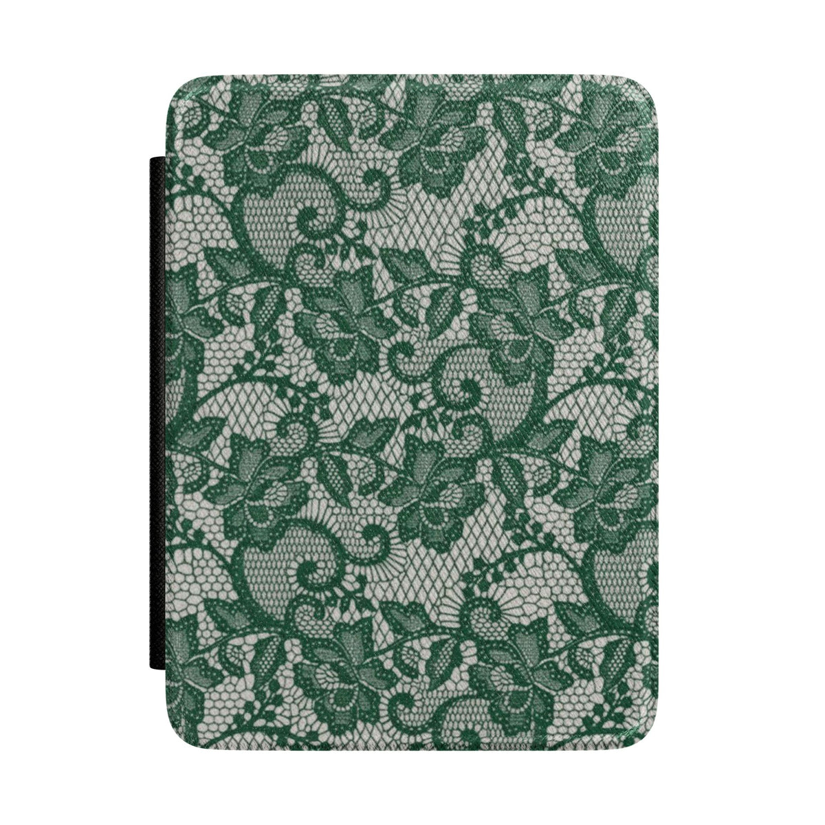 POPPY GREEN LACE KINDLE CASE HARDCOVER
