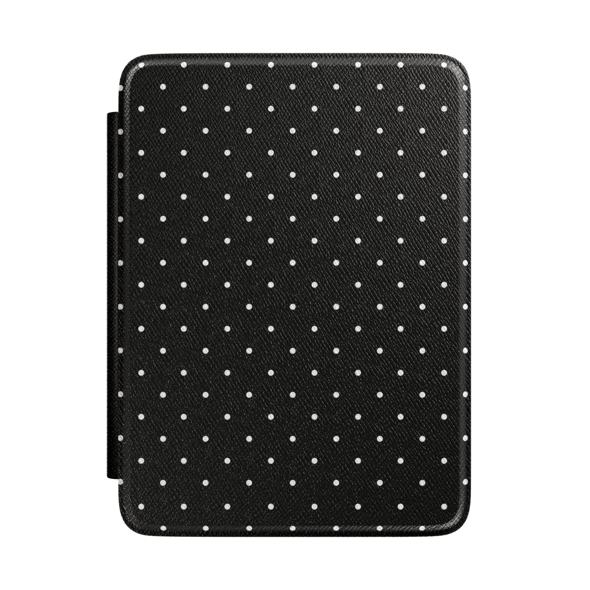 BLACK & WHITE MINI POLKA DOTS KINDLE CASE HARDCOVER