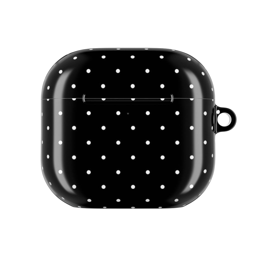 BLACK & WHITE MINI POLKA DOTS AIRPOD CASE