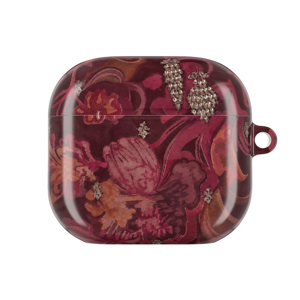 BURGUNDY PRISM BLOOM AIRPOD CASE