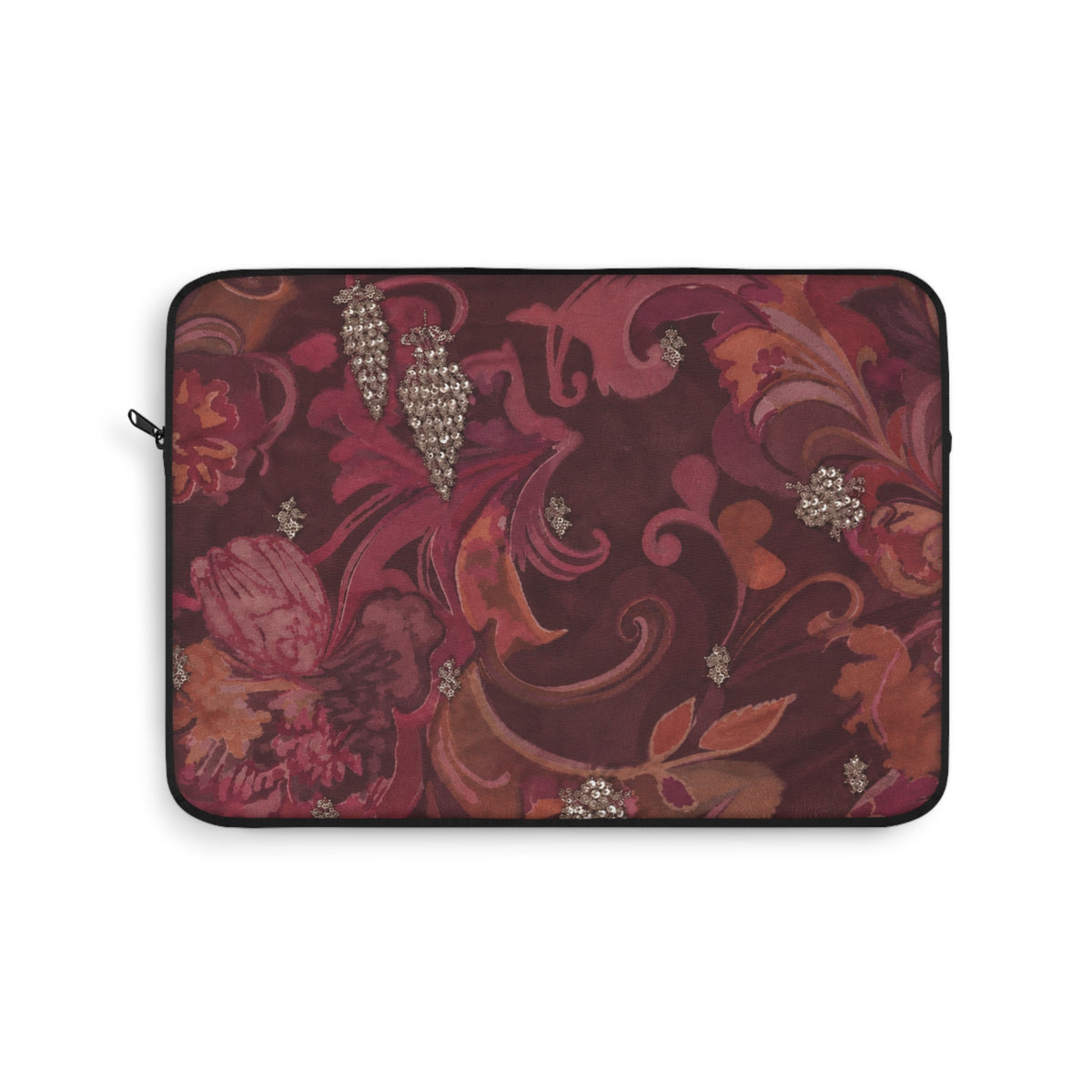 BURGUNDY PRISM BLOOM IPAD & LAPTOP SLEEVE