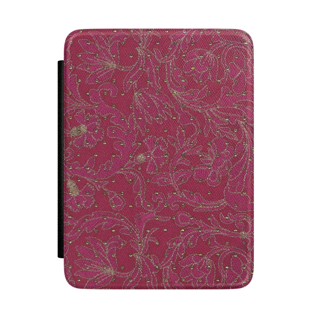 RED WHIMSY LACE KINDLE CASE HARDCOVER