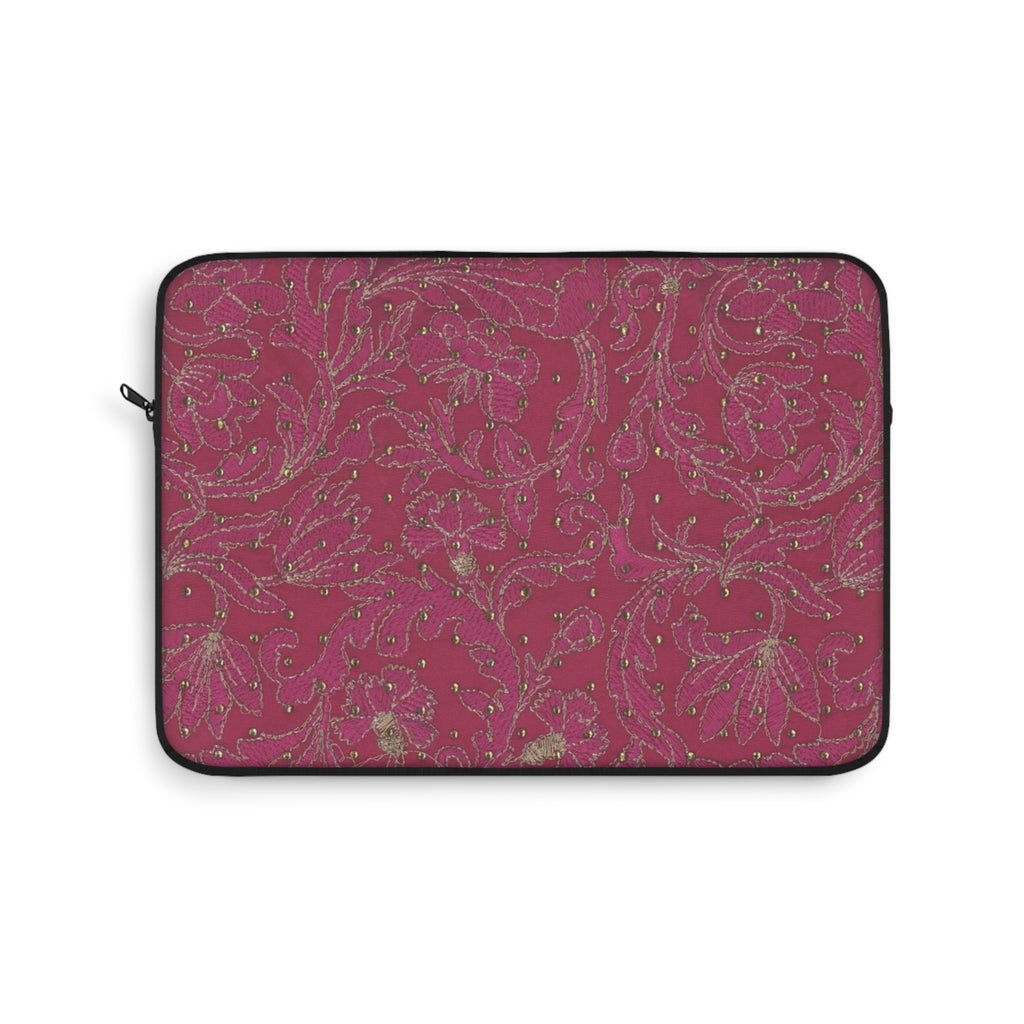 RED WHIMSY LACE IPAD & LAPTOP SLEEVE