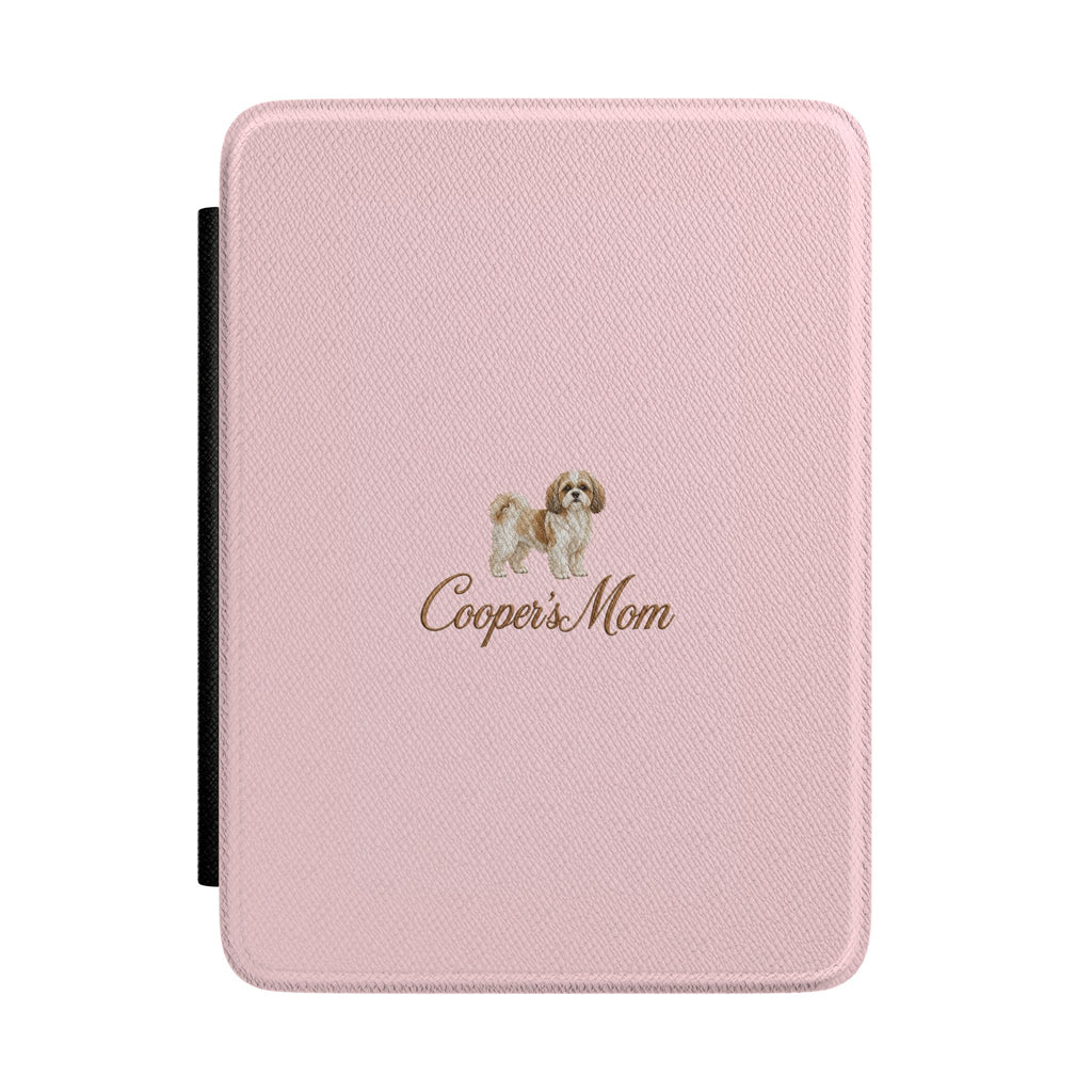 PERSONALIZED PINK SHIH TZU DOG MOM CUSTOM NAME KINDLE CASE HARDCOVER