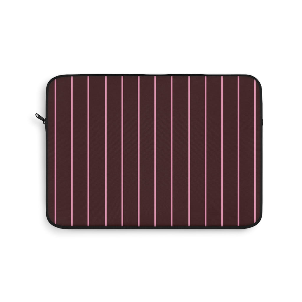 CRANBERRY ROSE MINIMALIST STRIPES IPAD & LAPTOP SLEEVE