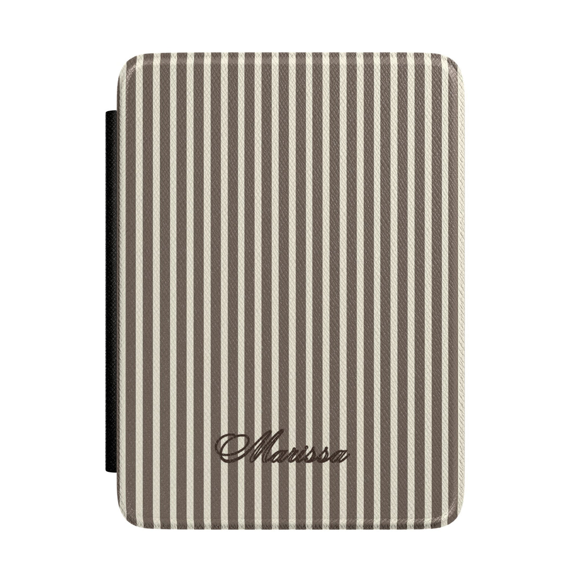 PERSONALIZED NAME CUSTOM BROWN STRIPES KINDLE CASE HARDCOVER
