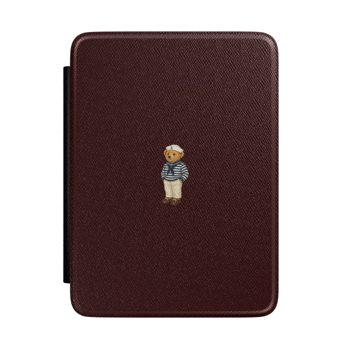BURGUNDY SAILOR TEDDY BEAR KINDLE CASE HARDCOVER