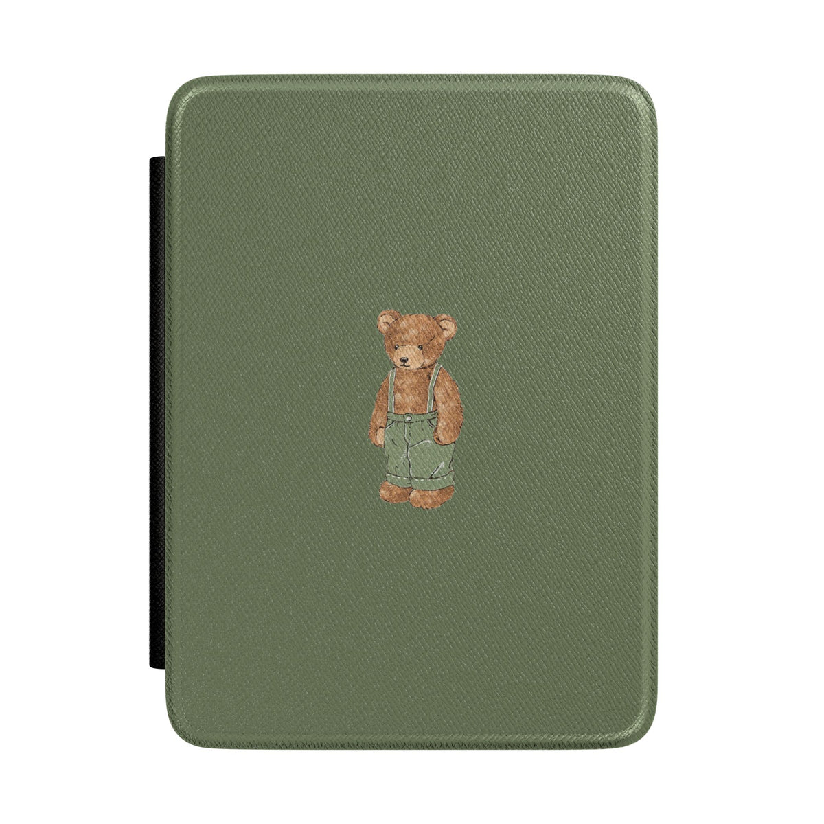 LIGHT GREEN TEDDY BEAR KINDLE CASE HARDCOVER