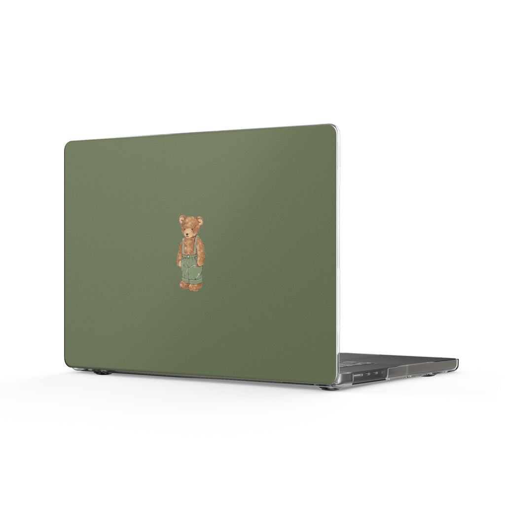LIGHT GREEN TEDDY BEAR MACBOOK COVERS